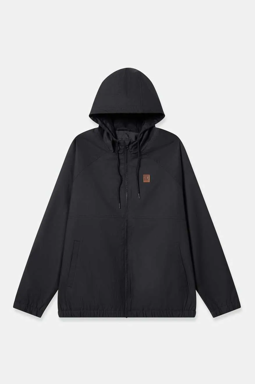 Claxton Windbreaker Parka Jacket - Black