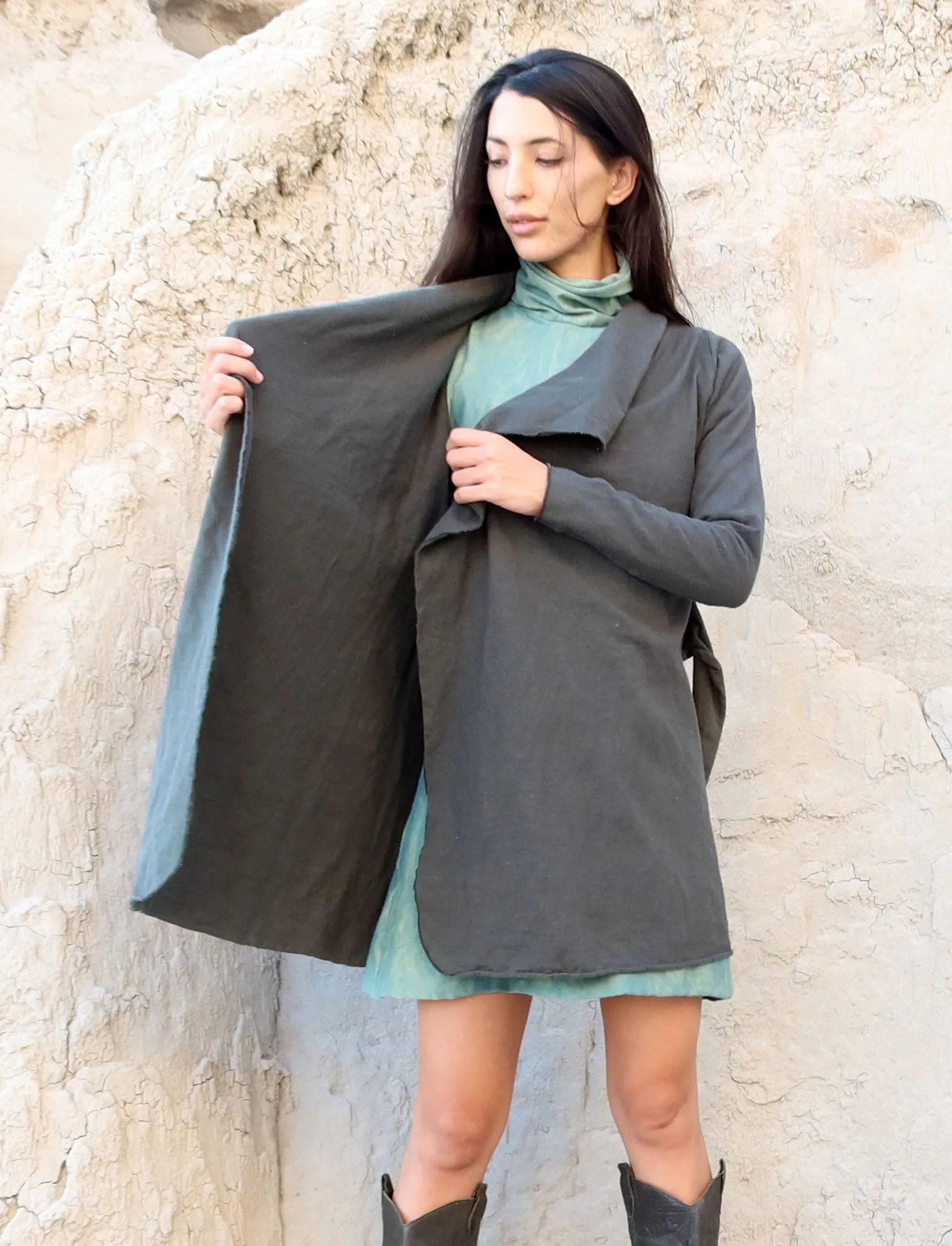 Cocoon Belted Tunic Jacket