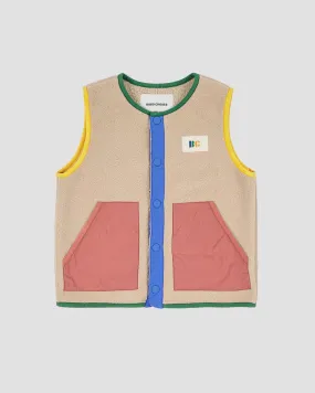 Colour Block Polar Fleece Vest