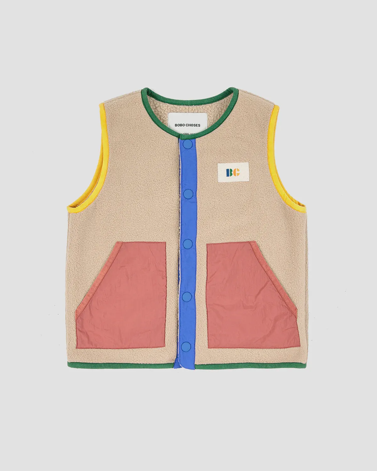 Colour Block Polar Fleece Vest