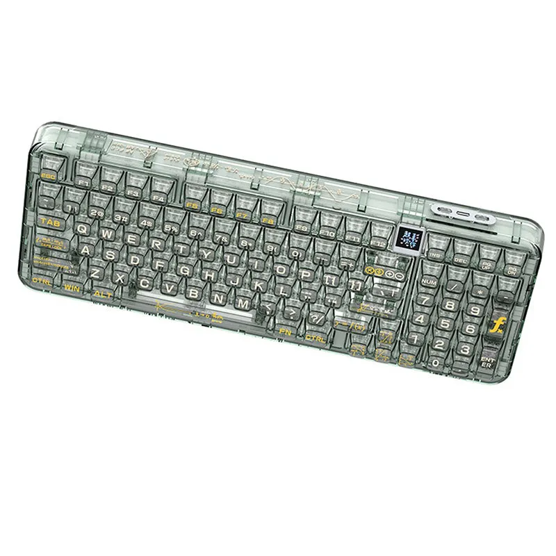 CoolKiller CK98 3-Mode Transparent Mechanical Keyboard