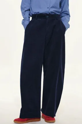 Corduroy Wide-Leg Vintage Slacks