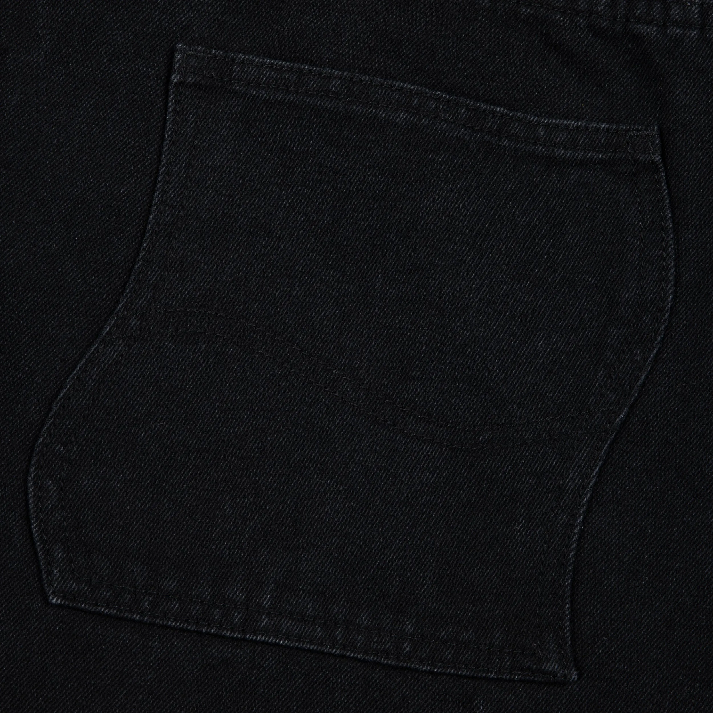 Dime Classic Relaxed Denim Pants: Black