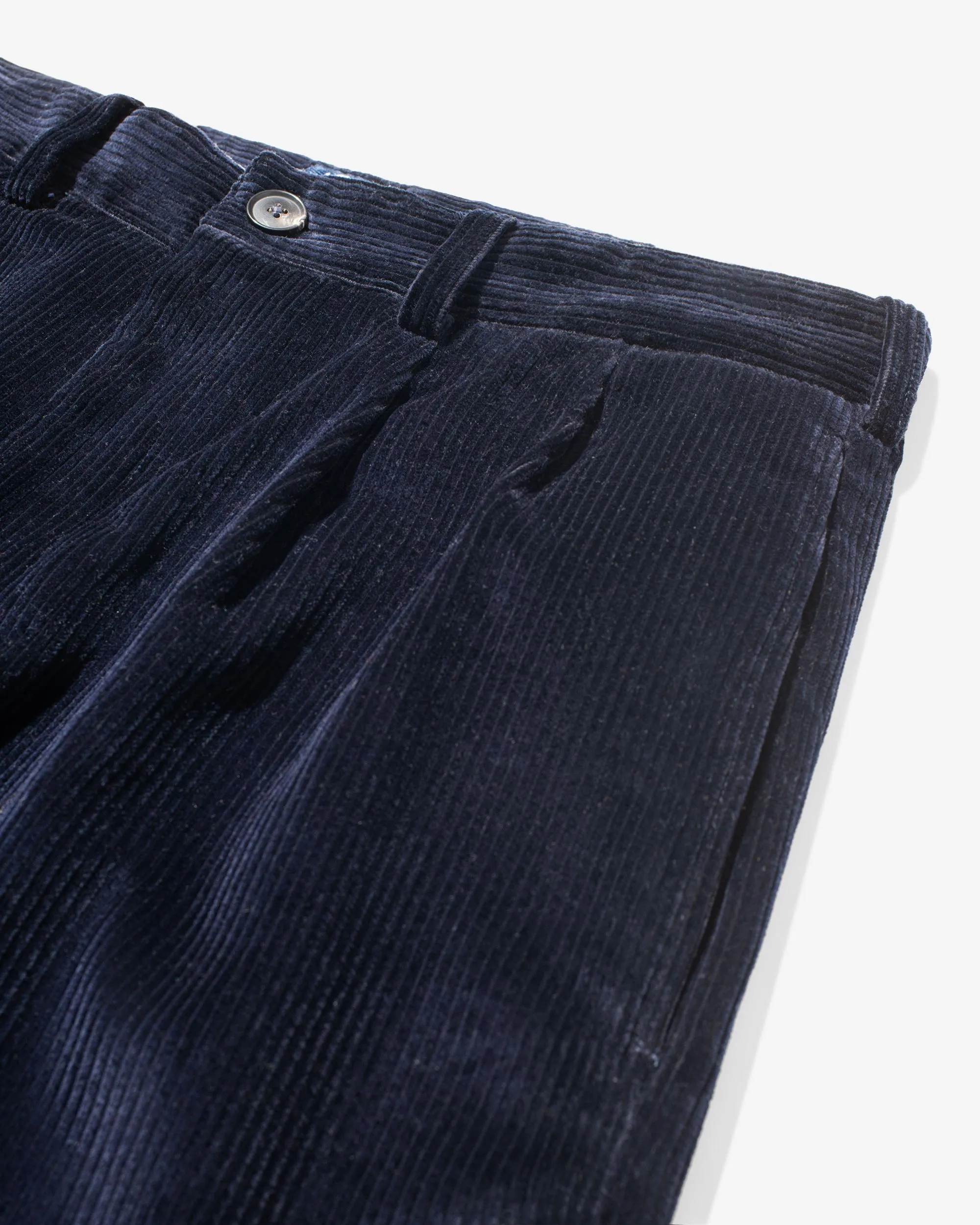 Double-Pleat Corduroy Pant