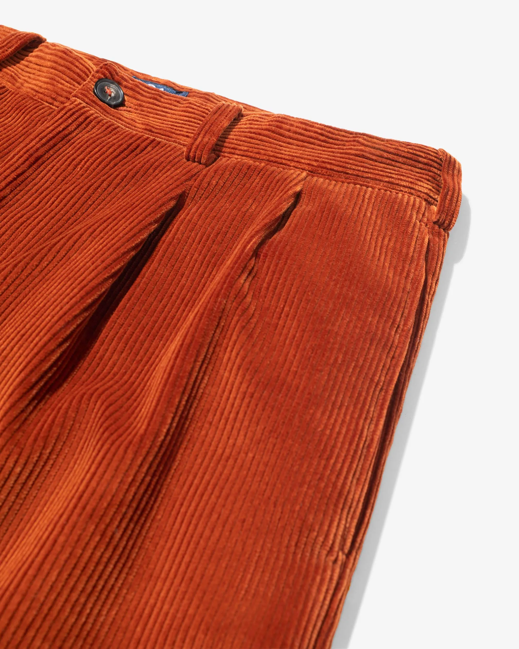 Double-Pleat Corduroy Pant