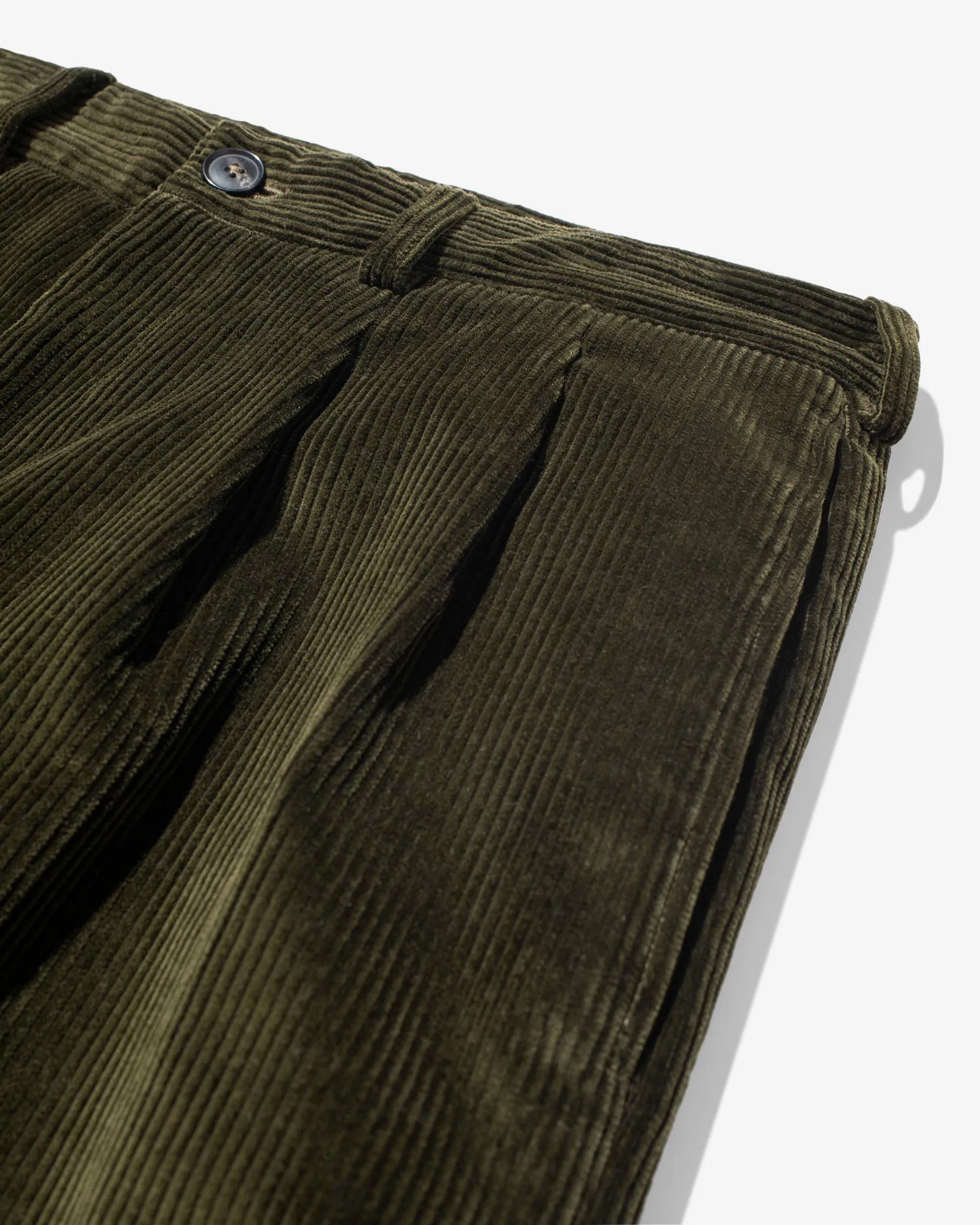 Double-Pleat Corduroy Pant