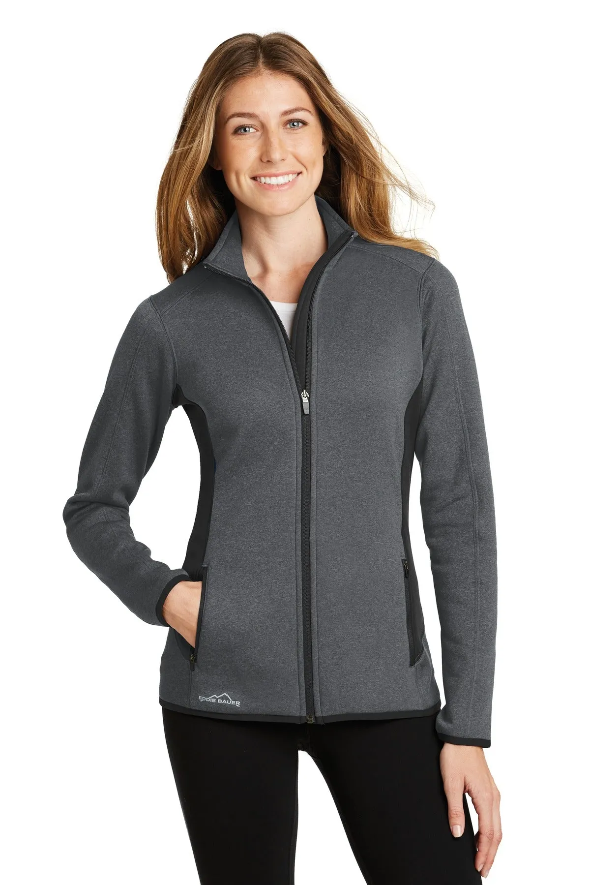 Eddie Bauer Women's Full-Zip Heather Stretch Fleece Jacket. EB239