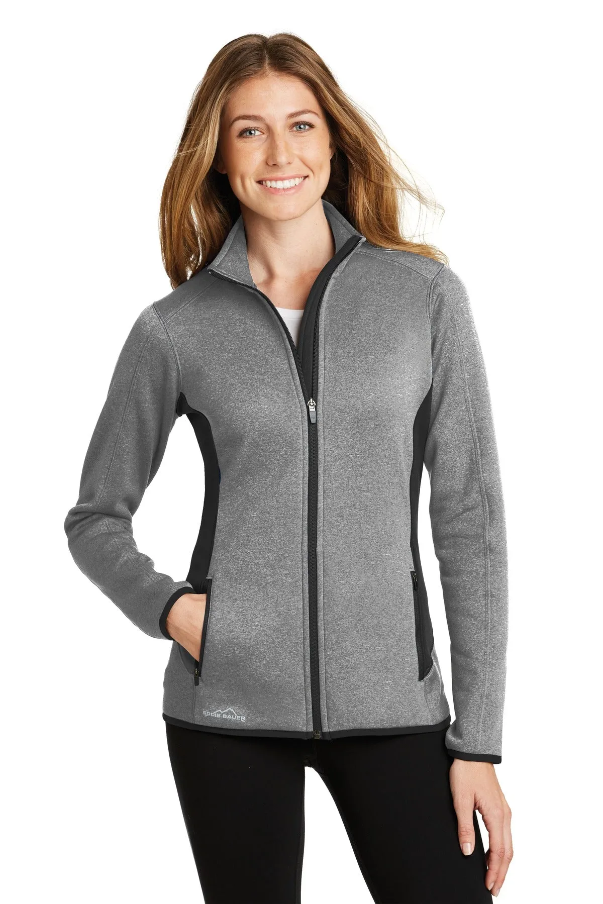 Eddie Bauer Women's Full-Zip Heather Stretch Fleece Jacket. EB239