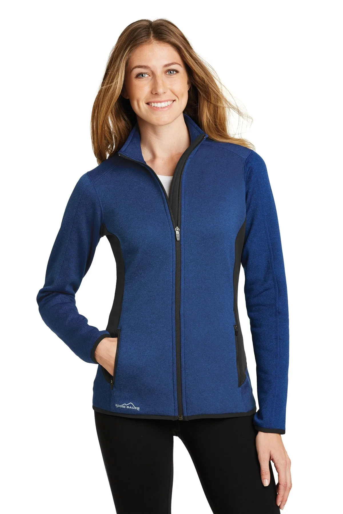 Eddie Bauer Women's Full-Zip Heather Stretch Fleece Jacket. EB239