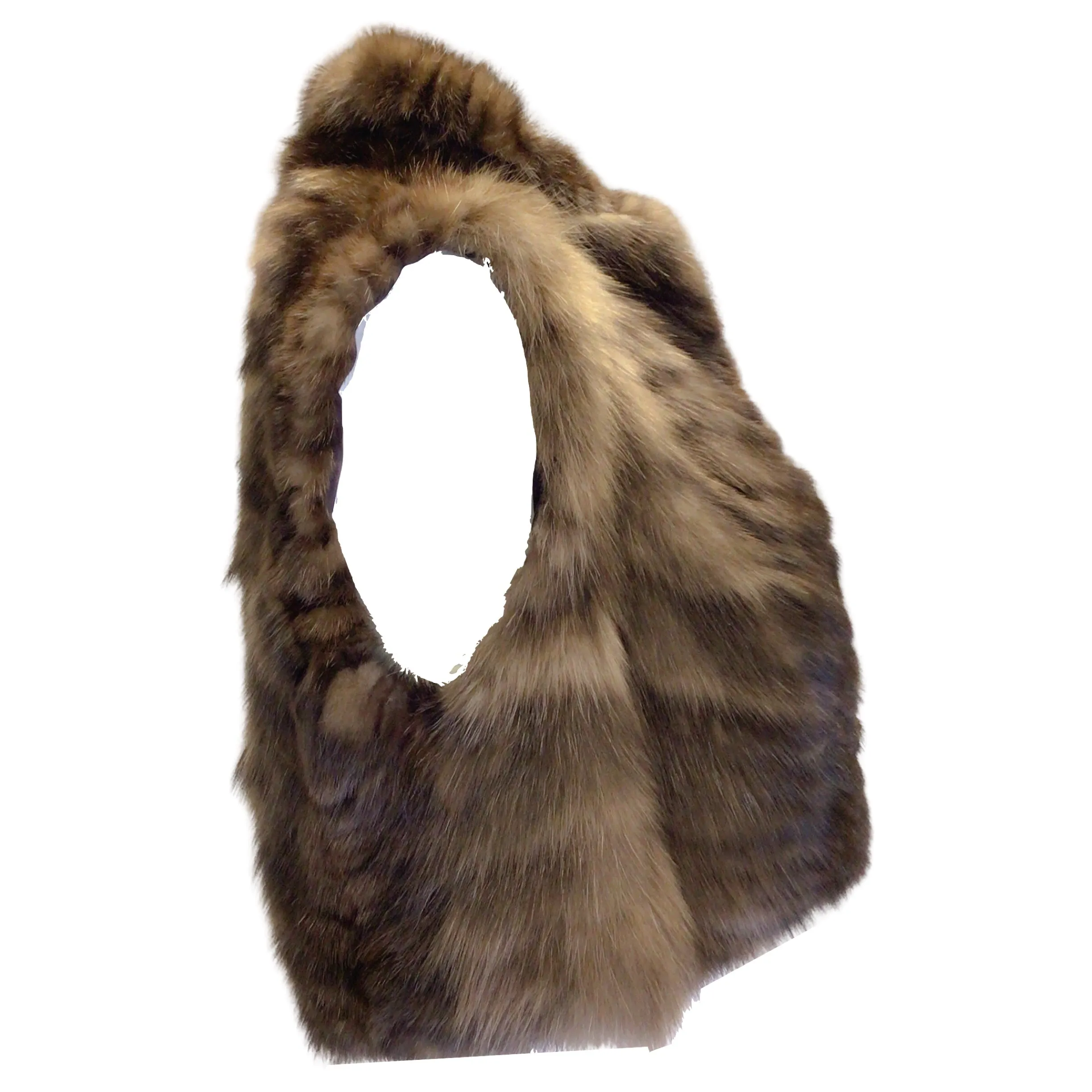 Edwards-Lowell of Beverly Hills Brown Cropped Sable Fur Vest