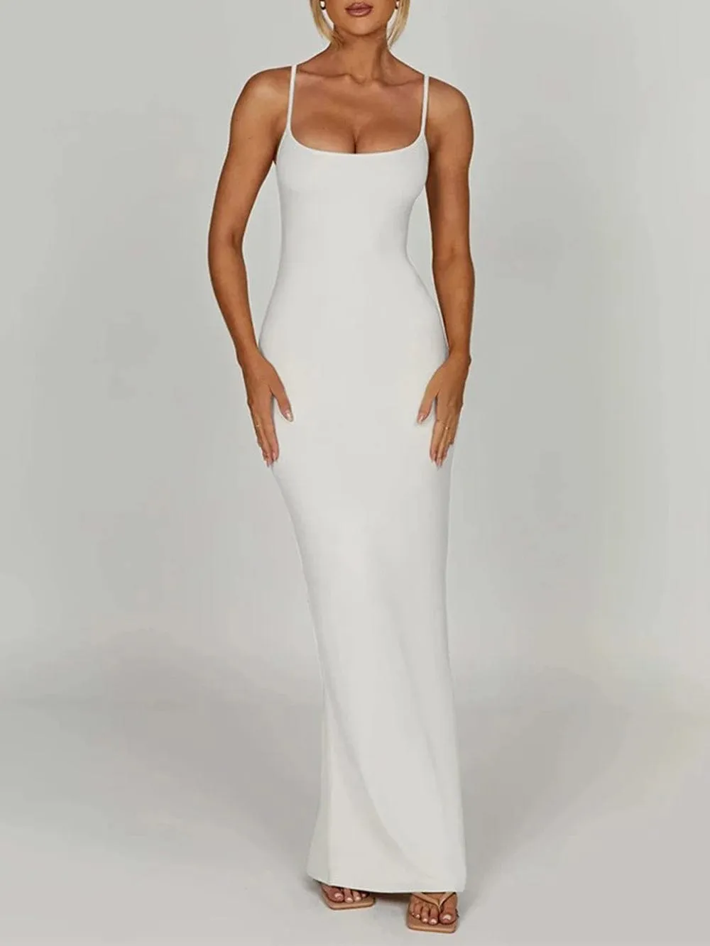 Emersyn Strap Backless Bodycon Maxi Dress