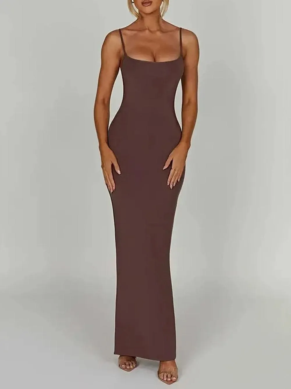 Emersyn Strap Backless Bodycon Maxi Dress