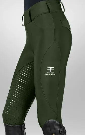 Equestly- Lux GripTEQ Riding Pants Pine (Pine Green)