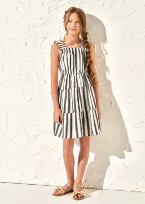 Etta Black Stripe Summer Dress