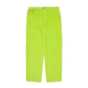 FA Corduroy 5 Pocket Pant - Neon Yellow