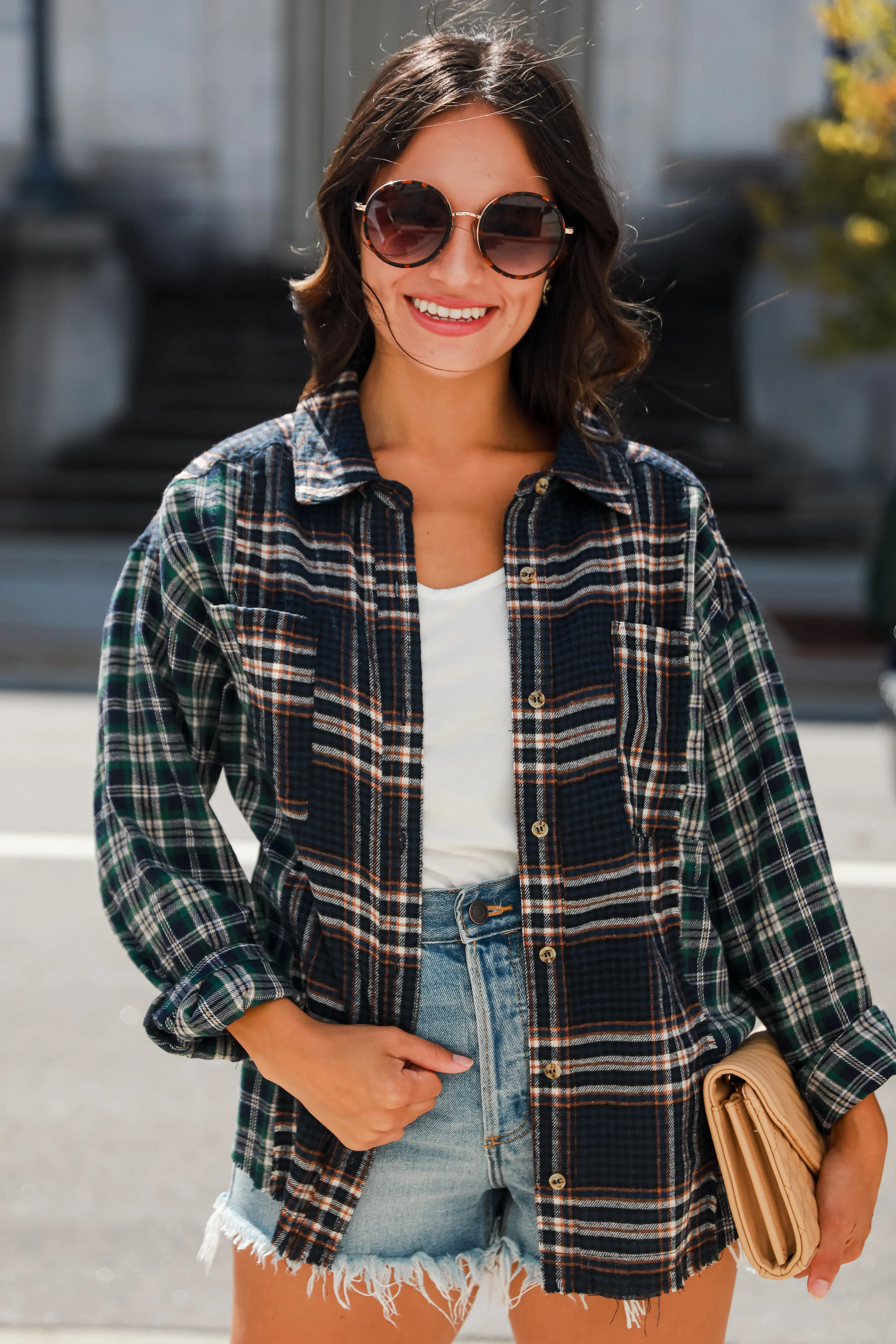 FINAL SALE - Plaid Times Color Block Flannel