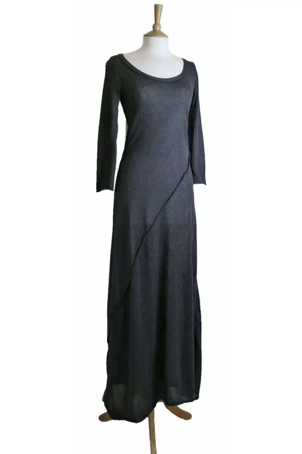 Fine Knit Seamed Maxi Dress