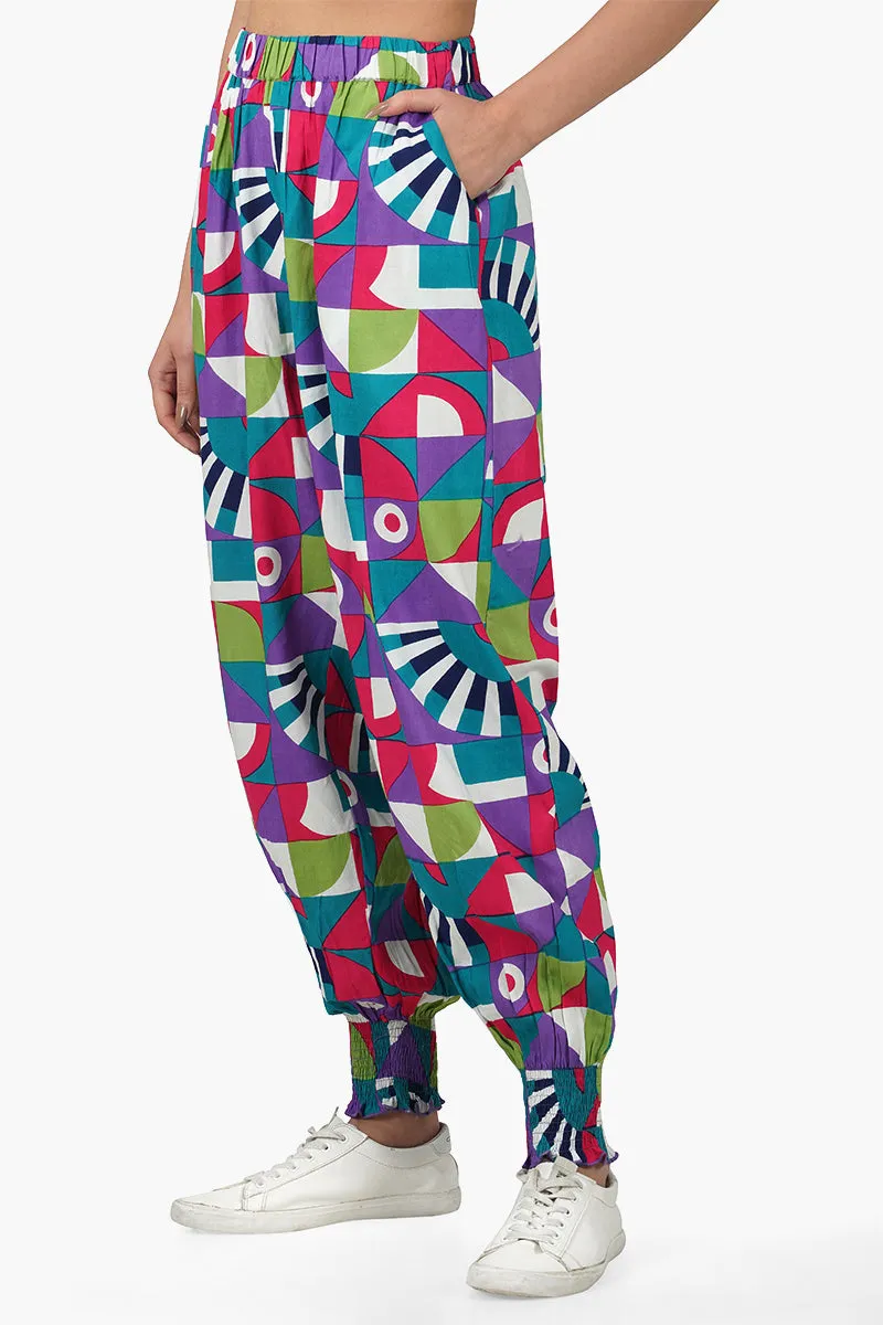 Geo Toucan Viscose Pants