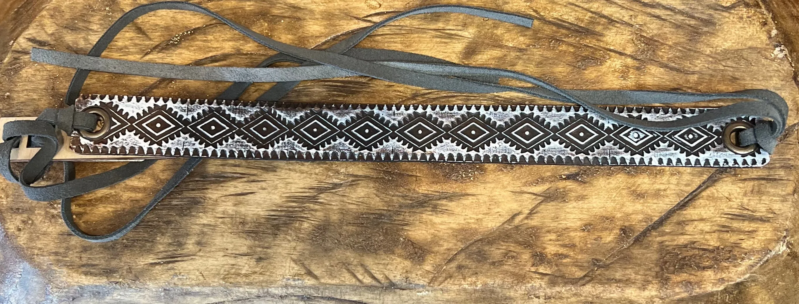 Hat Bar-Hand-Tooled Hat Band