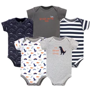 Hudson Baby Cotton Bodysuits, Dinosaur