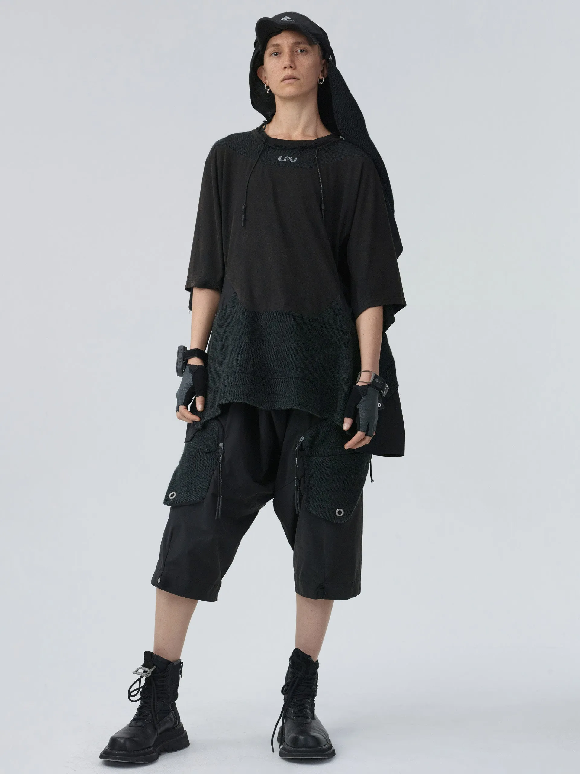 INFRA. TECH / mesh panel layer t-shirts