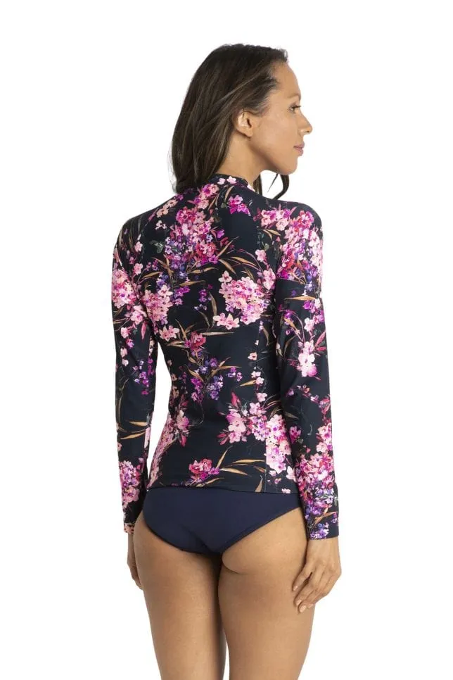 Jantzen Flora Zip Front Rash Vest