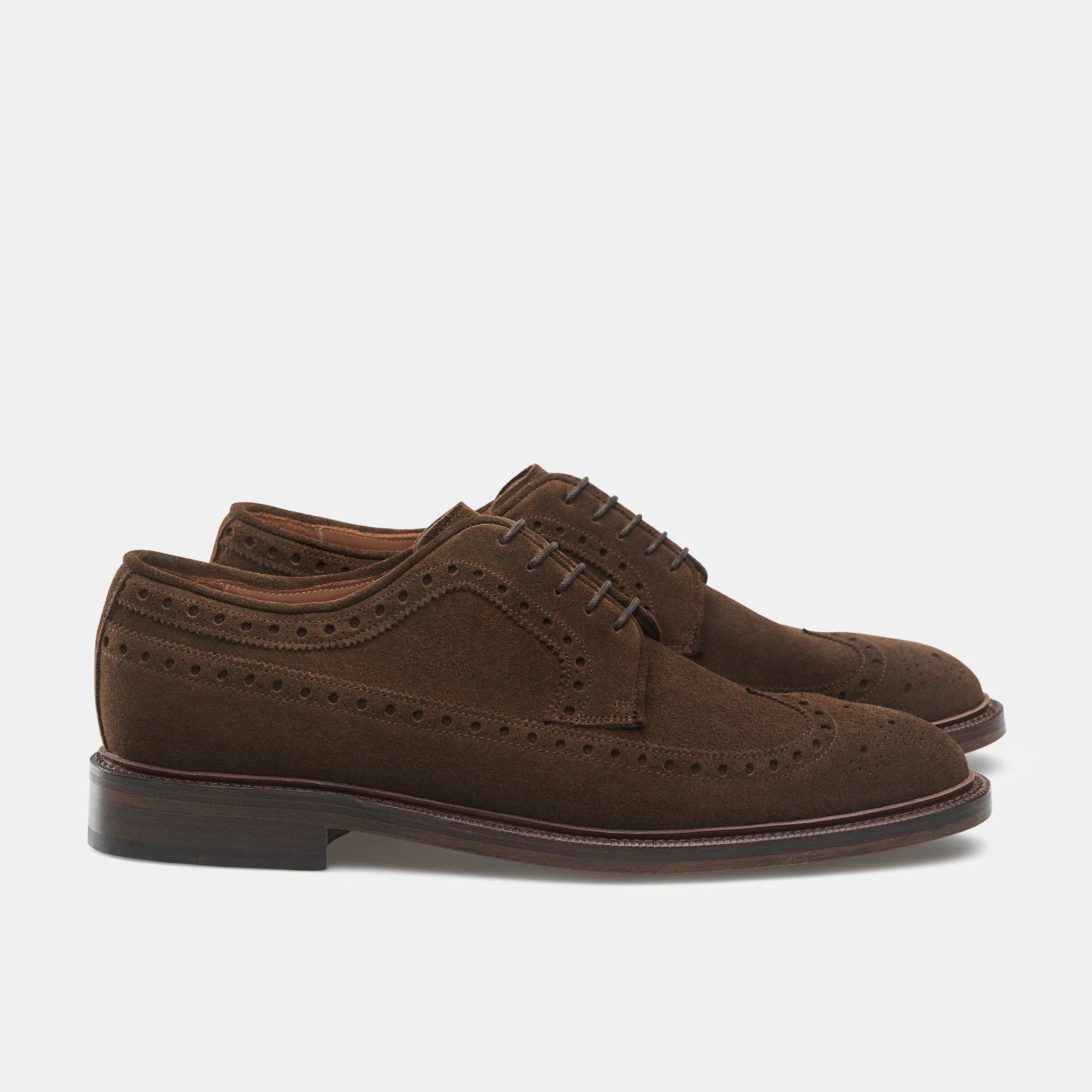 Jermyn Longwing Derby Brown Suede