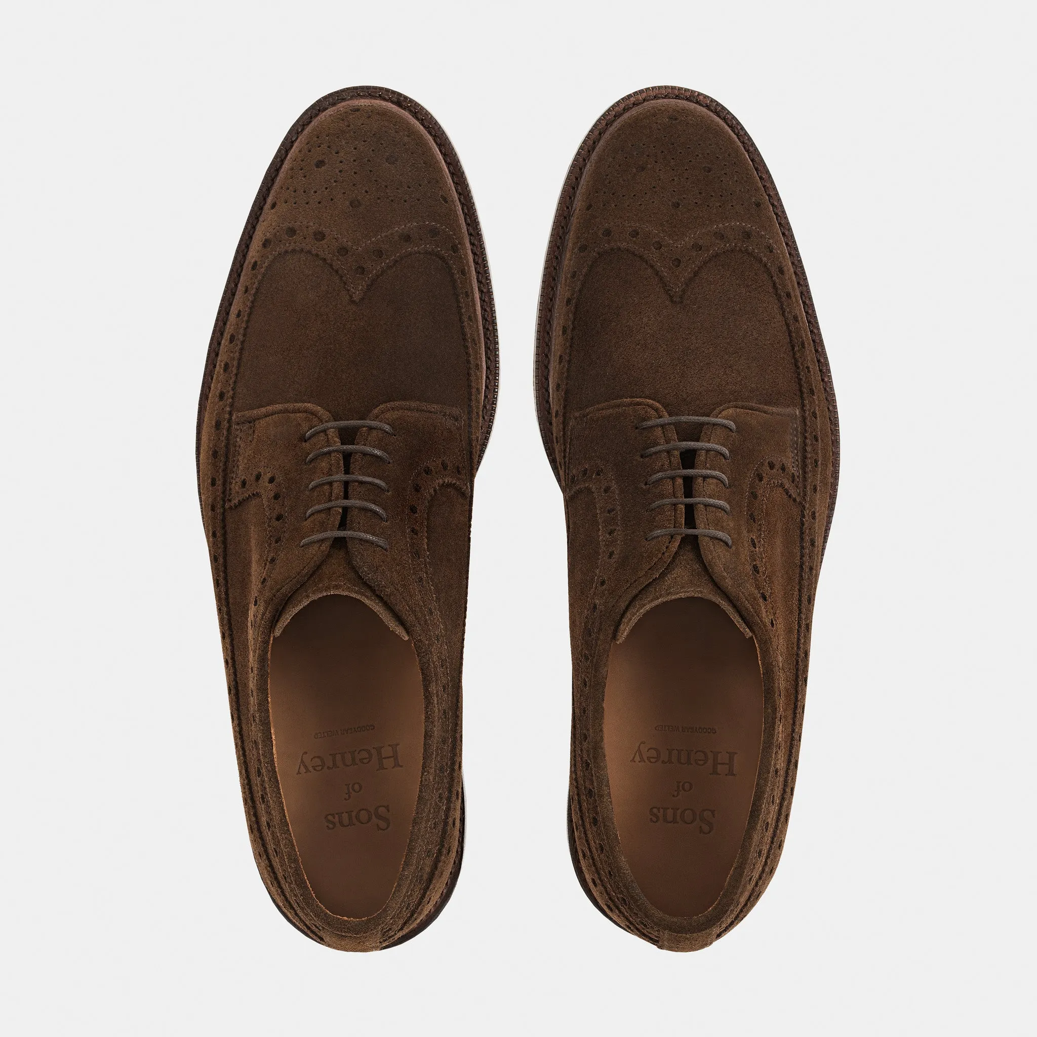 Jermyn Longwing Derby Brown Suede