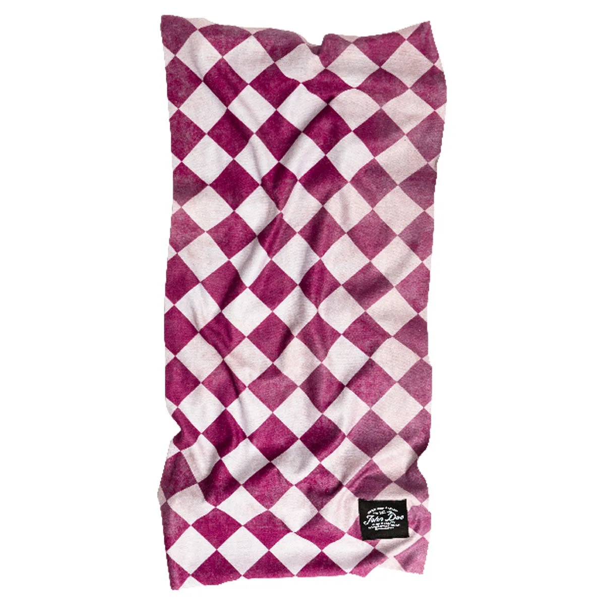 John Doe Multifunctional Neck Tube Bordeaux Flag Pink / White