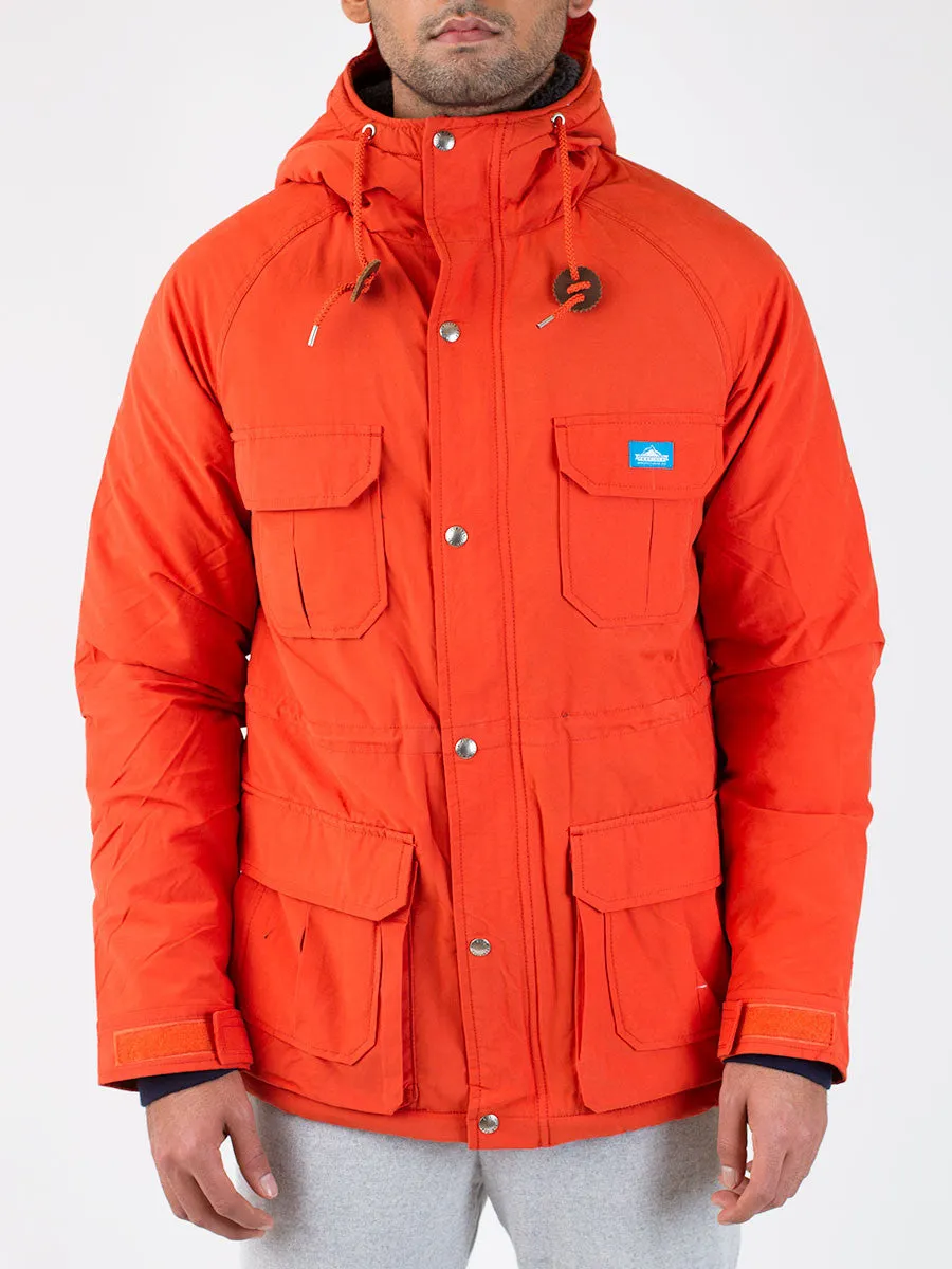 Kasson Fleece Lined Mountain Parka in Orange