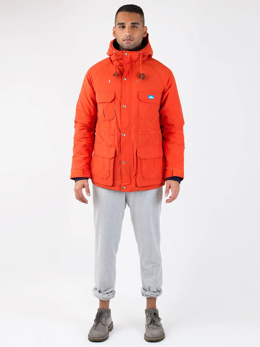 Kasson Fleece Lined Mountain Parka in Orange