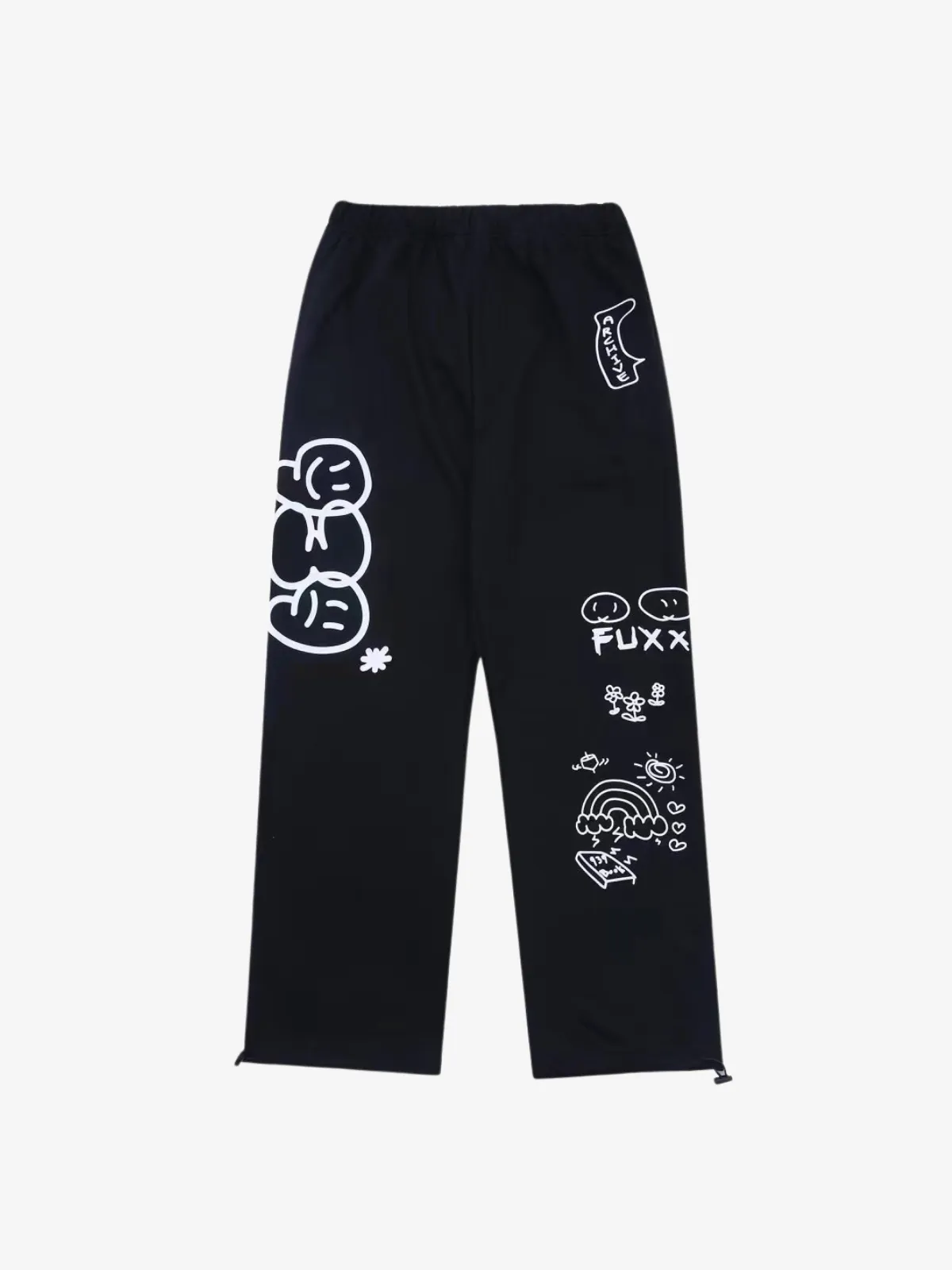 KG Cartoon Letter Sweat Pants