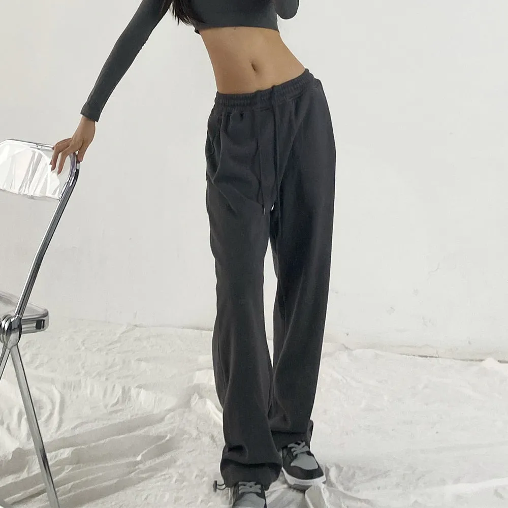 KittenAlarm - Mojoyce DIRTYLILY Loose Joggers Wide Leg Sweatpants Women Trousers Oversized High Waist Hip Hop Sport Pants Streetwear Vogue Casual Pant