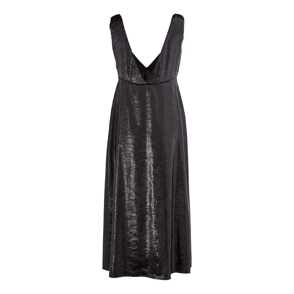 Lardini Elegant Polyester Black Dress