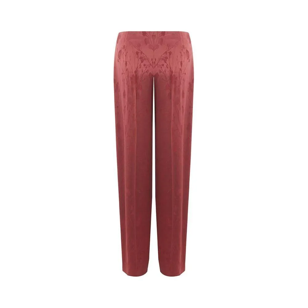 Lardini Elegant Red Tailored Pants