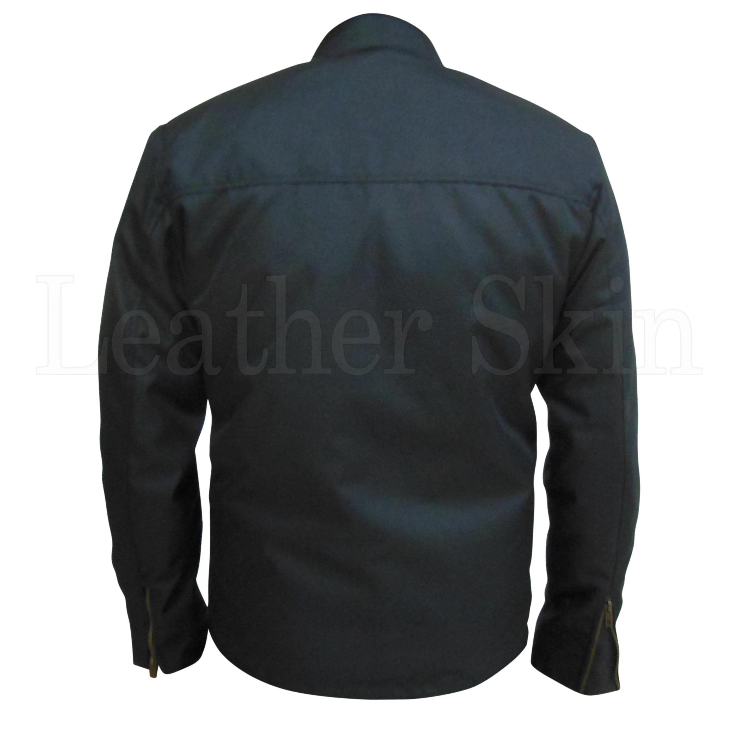 Leather Skin Men Scorpio Corduroy Jacket with Scorpion Embroidery