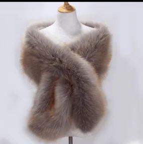 Lengthened  Fox Fur Dress