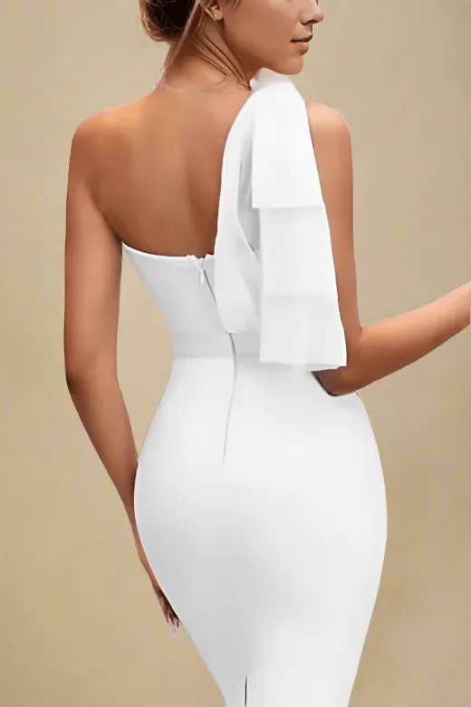 Lesley Bandage Dress - Pearl White