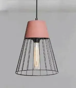 Linnea - Industrial Style Vintage Cement Metal Net Pendant Lights