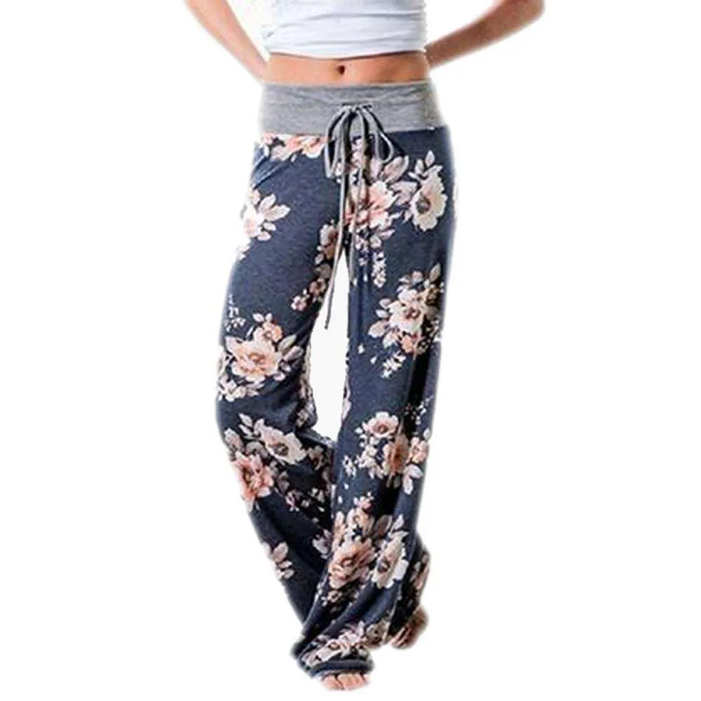 Loose-Fit Floral Pants