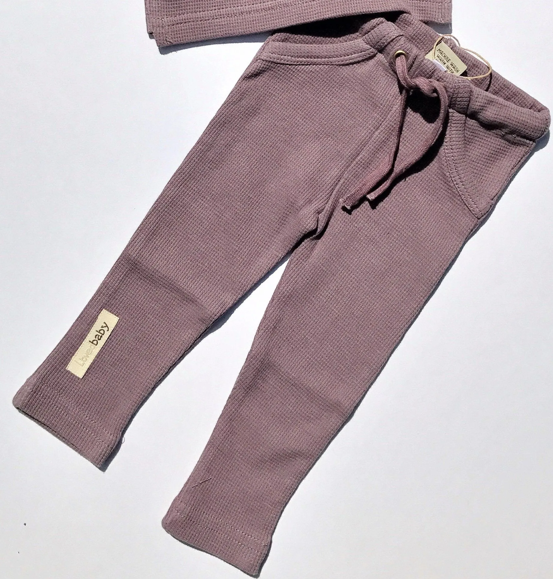 L'ovedbaby 2Pc Organic Thermal Mauve 100% Organic Cotton