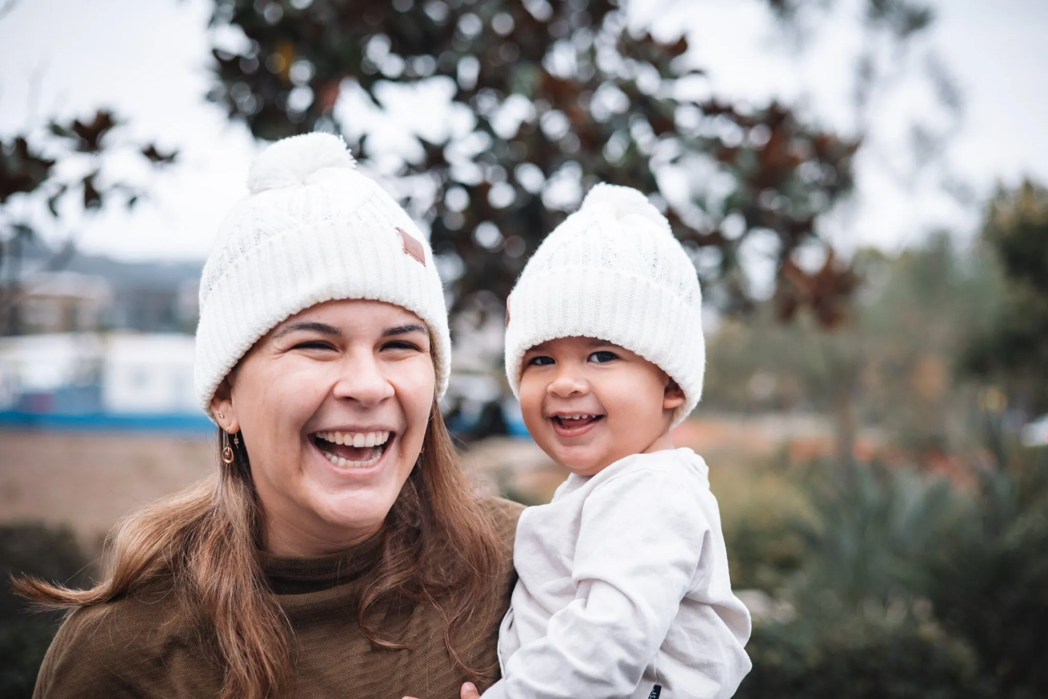 Lux - White Toddler Beanie