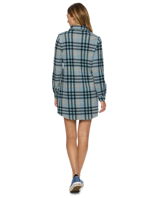 Lynden Knit Flannel Dress