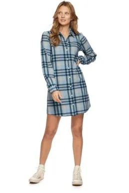 Lynden Knit Flannel Dress