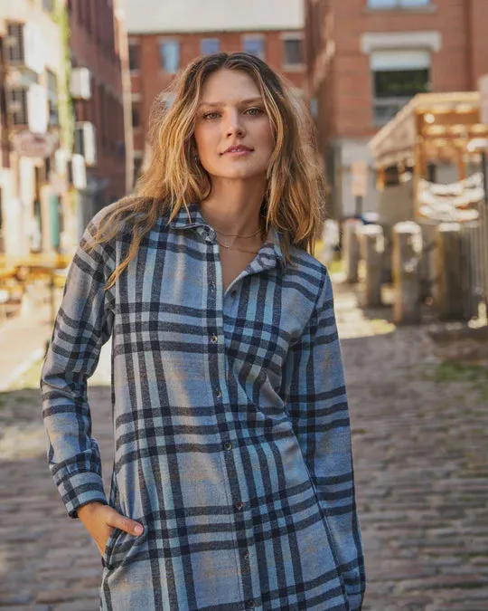 Lynden Knit Flannel Dress