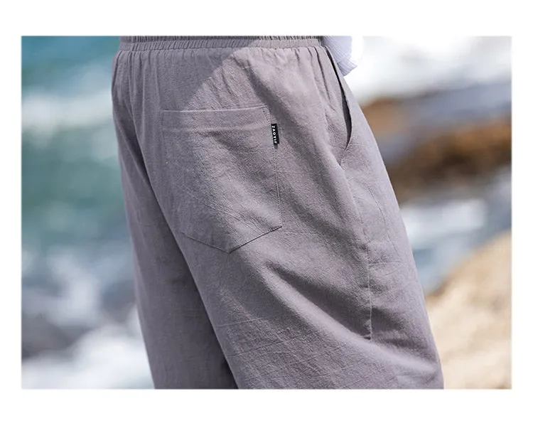 Men Casual Calf-Length Pants