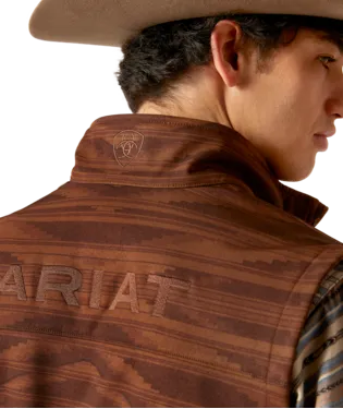 Men's Ariat Logo 2.0 Chimayo Shaved Chocolate Vest - 10046439