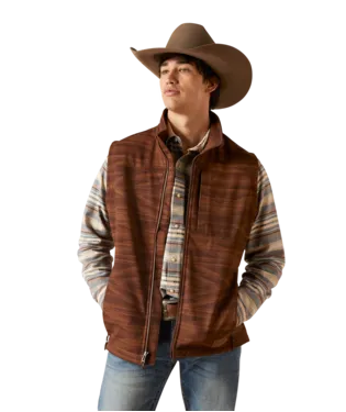 Men's Ariat Logo 2.0 Chimayo Shaved Chocolate Vest - 10046439