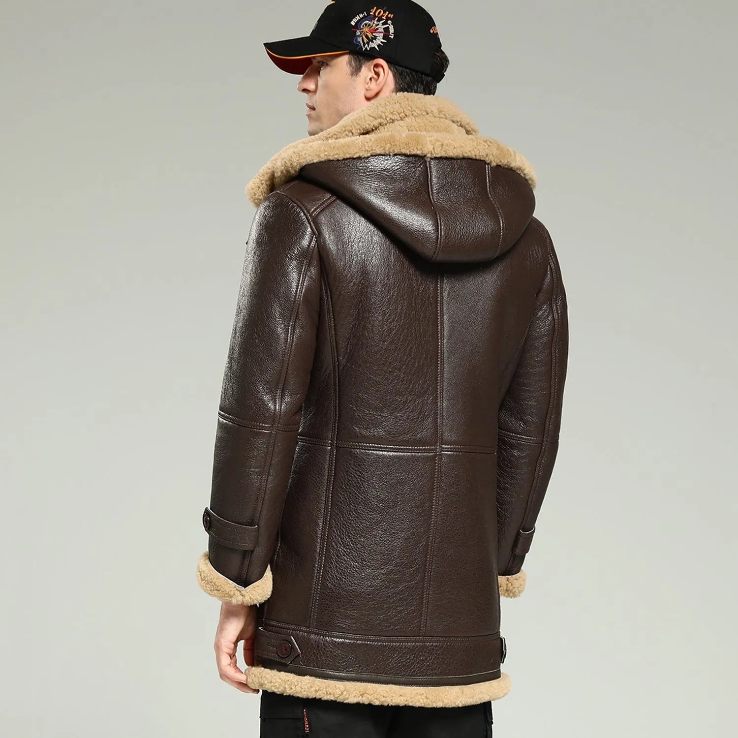 Men's B7 Flying Parka Shearling Leather Coat