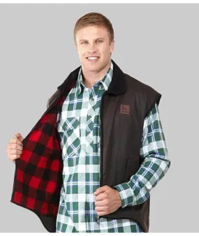 Mens Foxton Wool Lined, Oilskin Vest